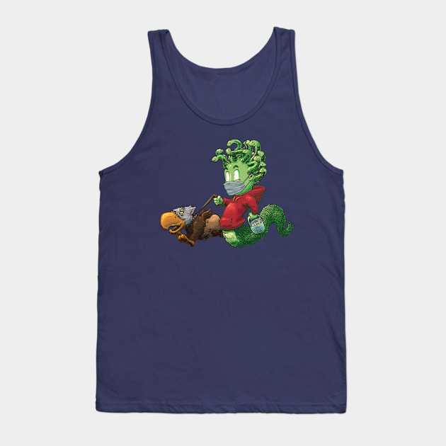 Halloween Medusa trick or treat face mask Tank Top by Carlos CD